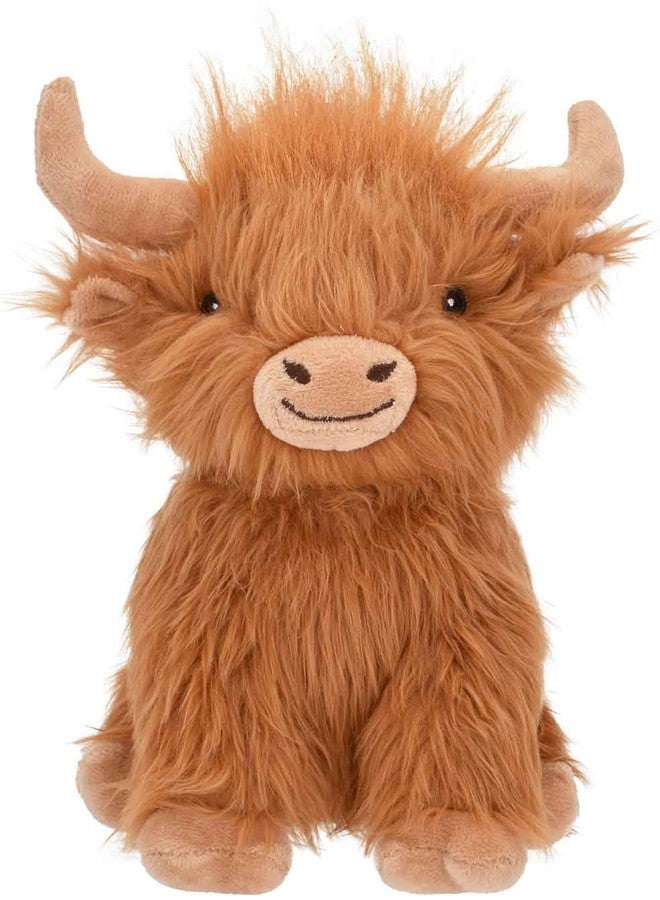 Multipet Highland Cow Plush Dog Toy 2-Pack – Soft Squeaky Farm Animal Toy for Dogs – Assorted Colors (8") - Image 2